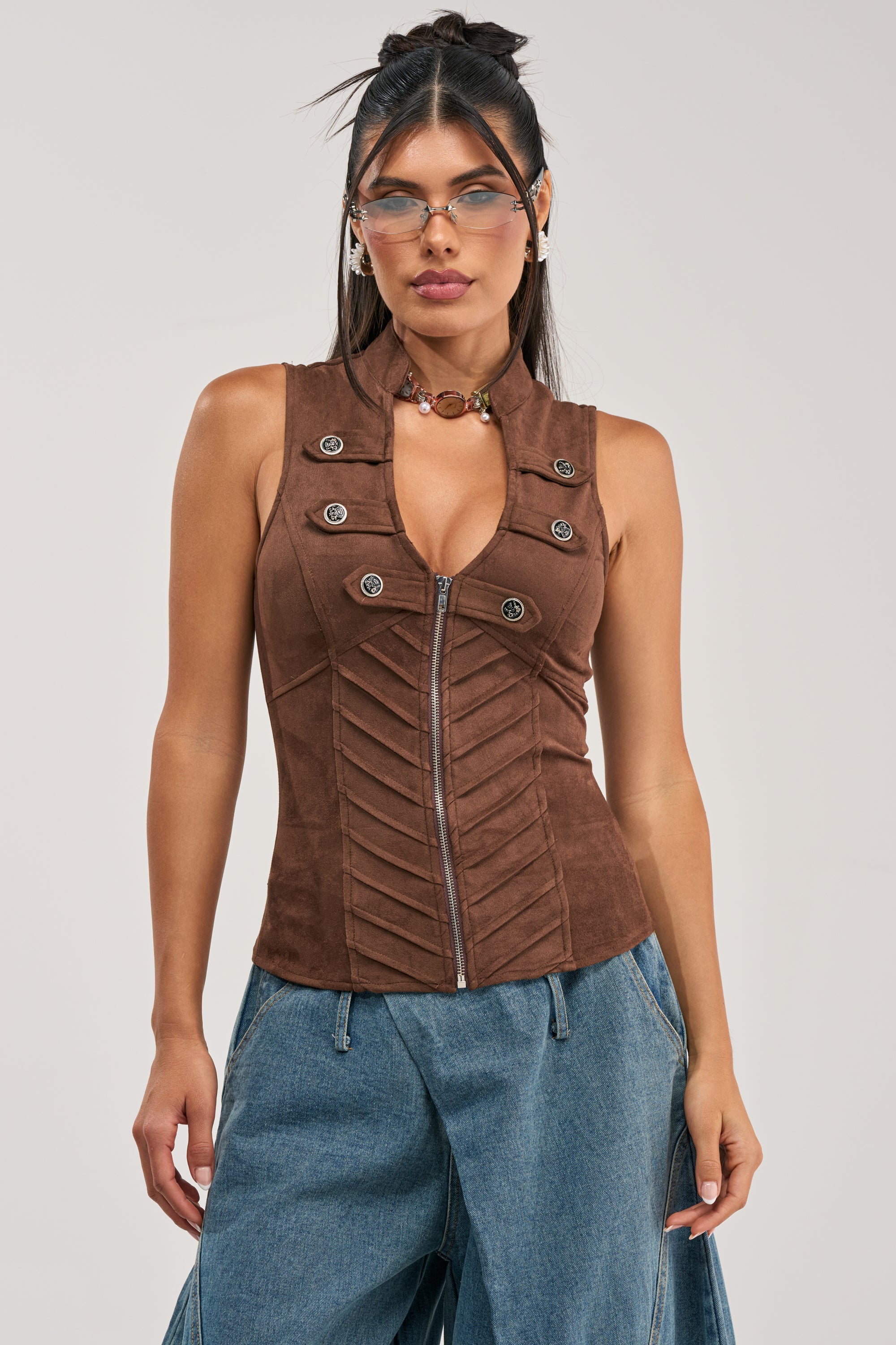 TREND SETTER ZIP UP TOP