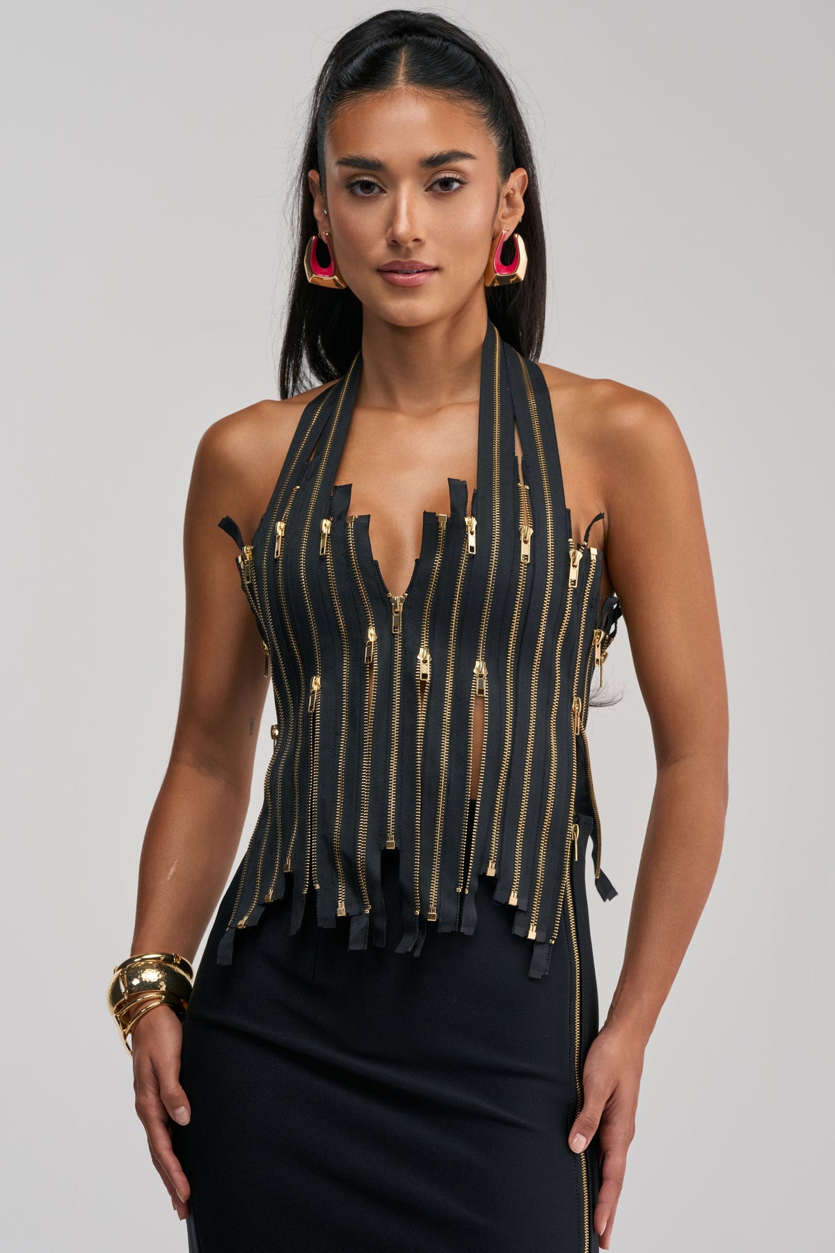YOU REALLY THOUGHT ZIP UP CORSET