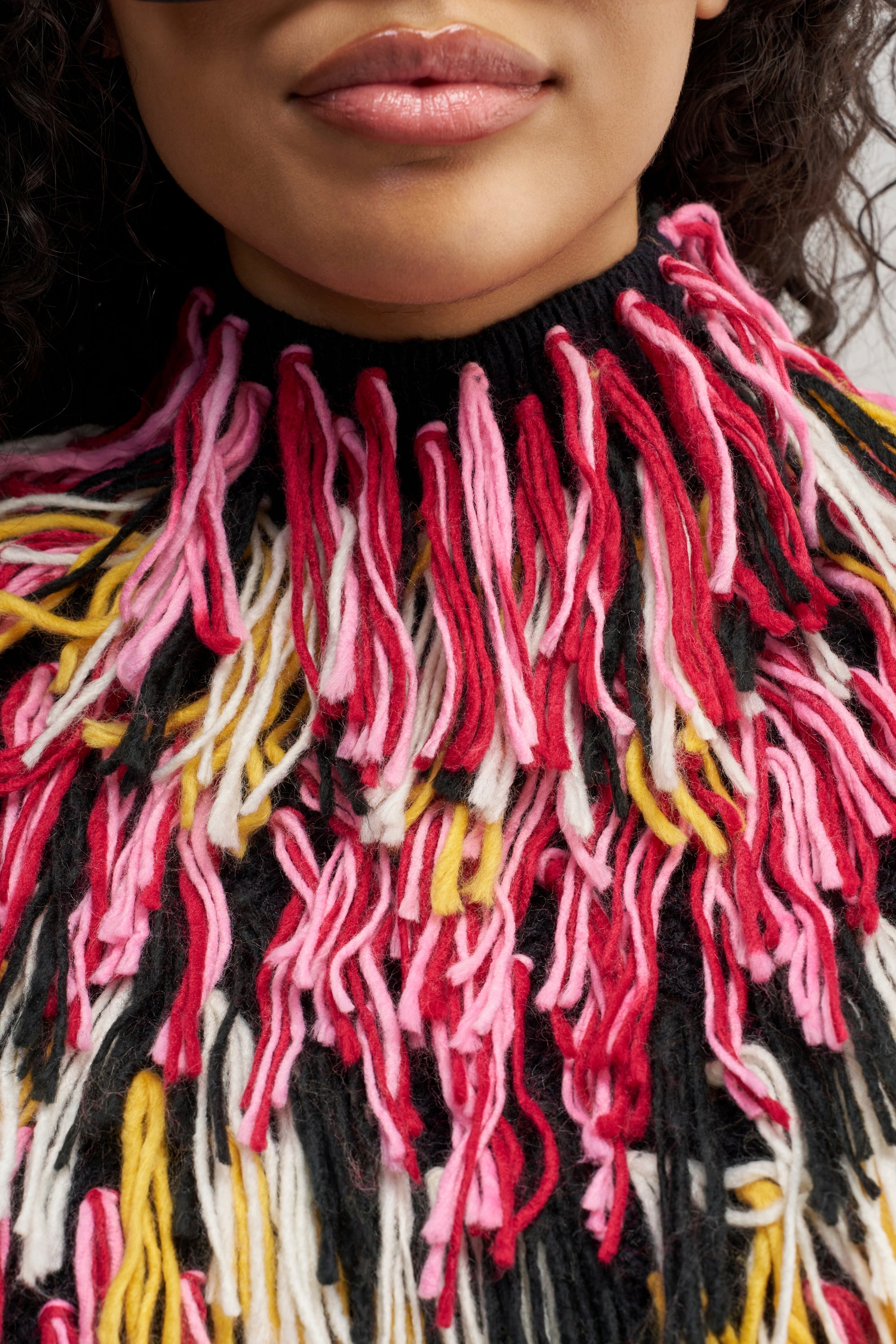WILD SIDE CROPPED FRINGE PONCHO
