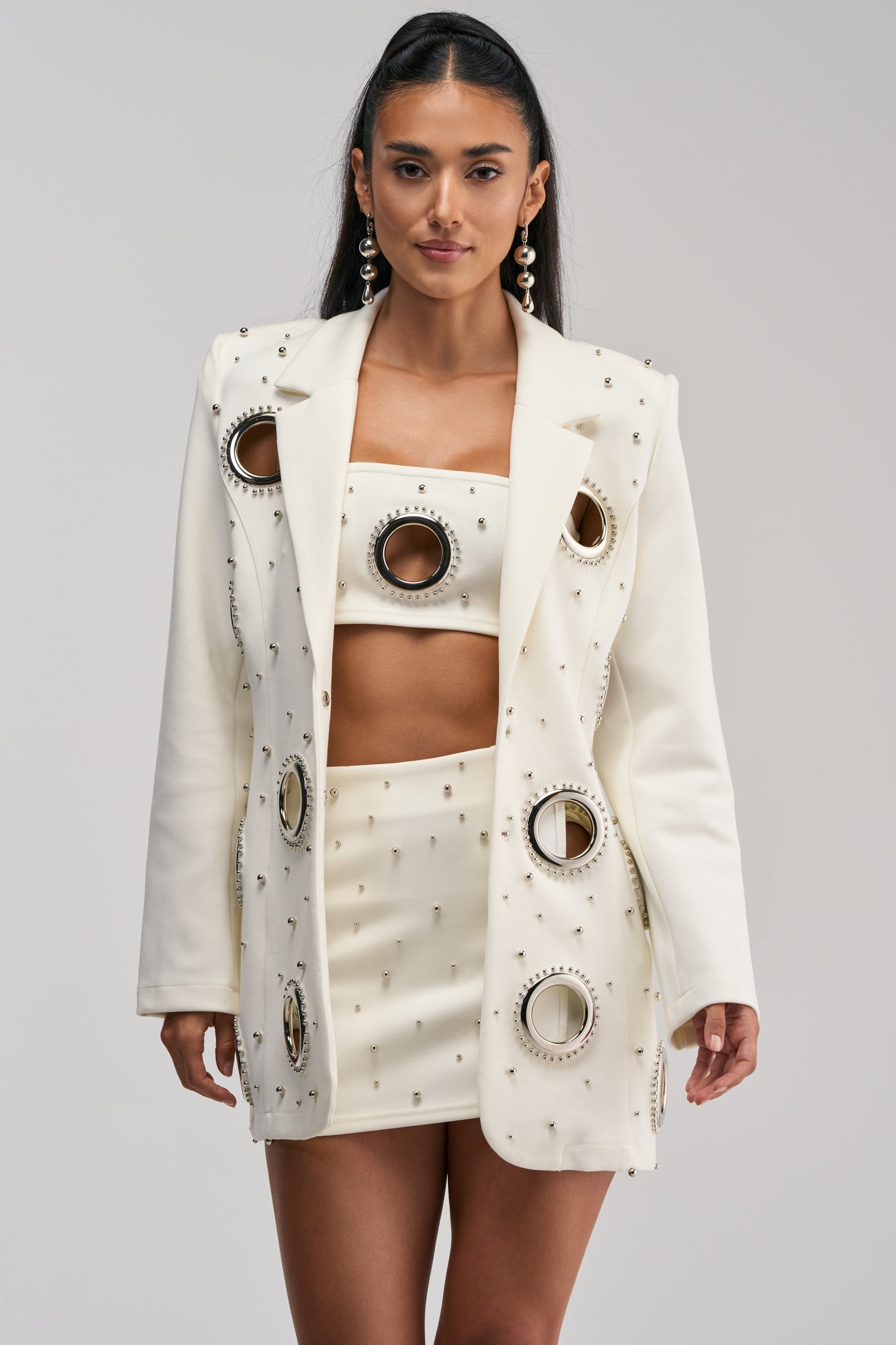SHOW STOPPER BLAZER IN WHITE