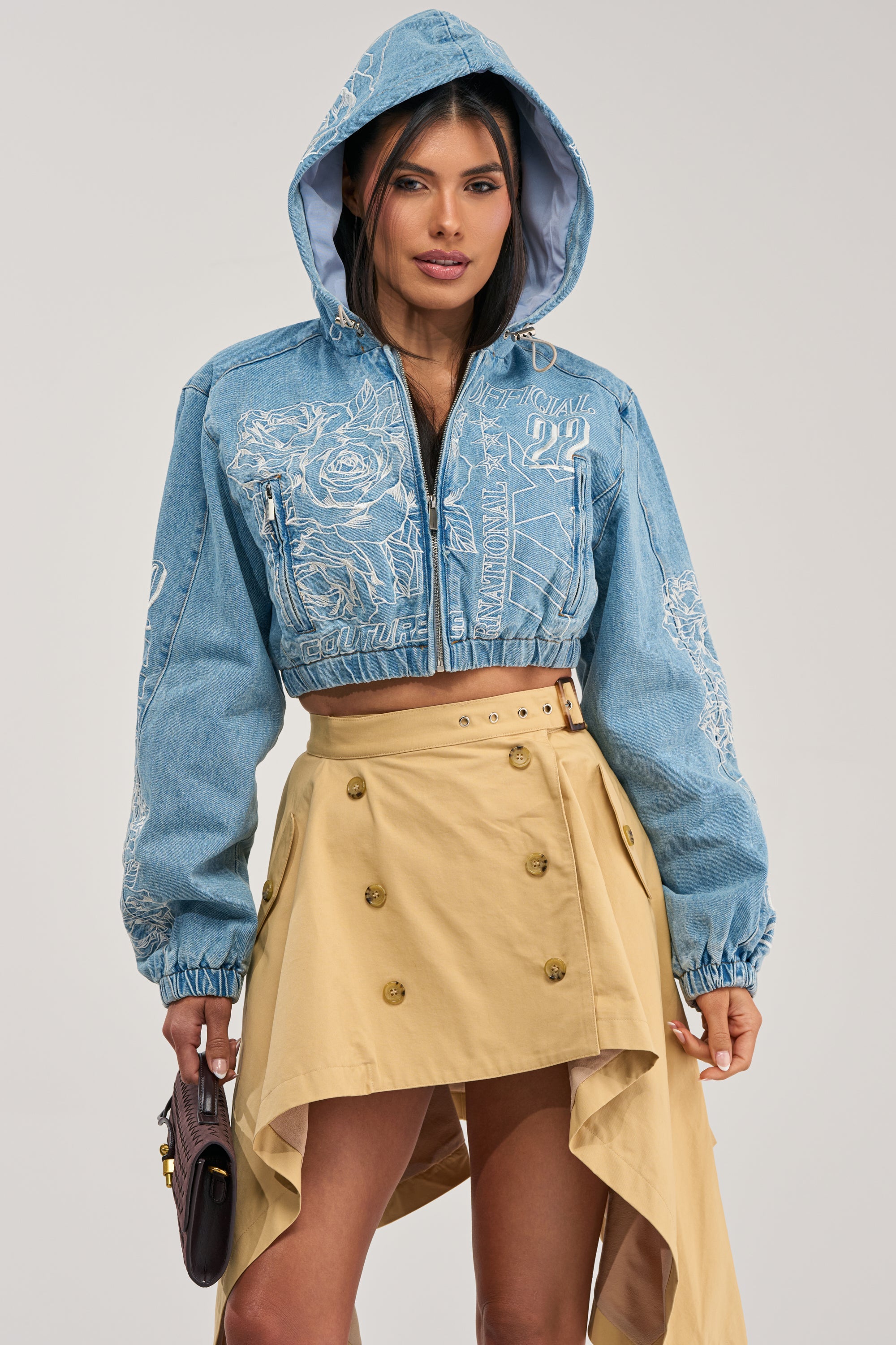 I SPY DENIM BOMBER