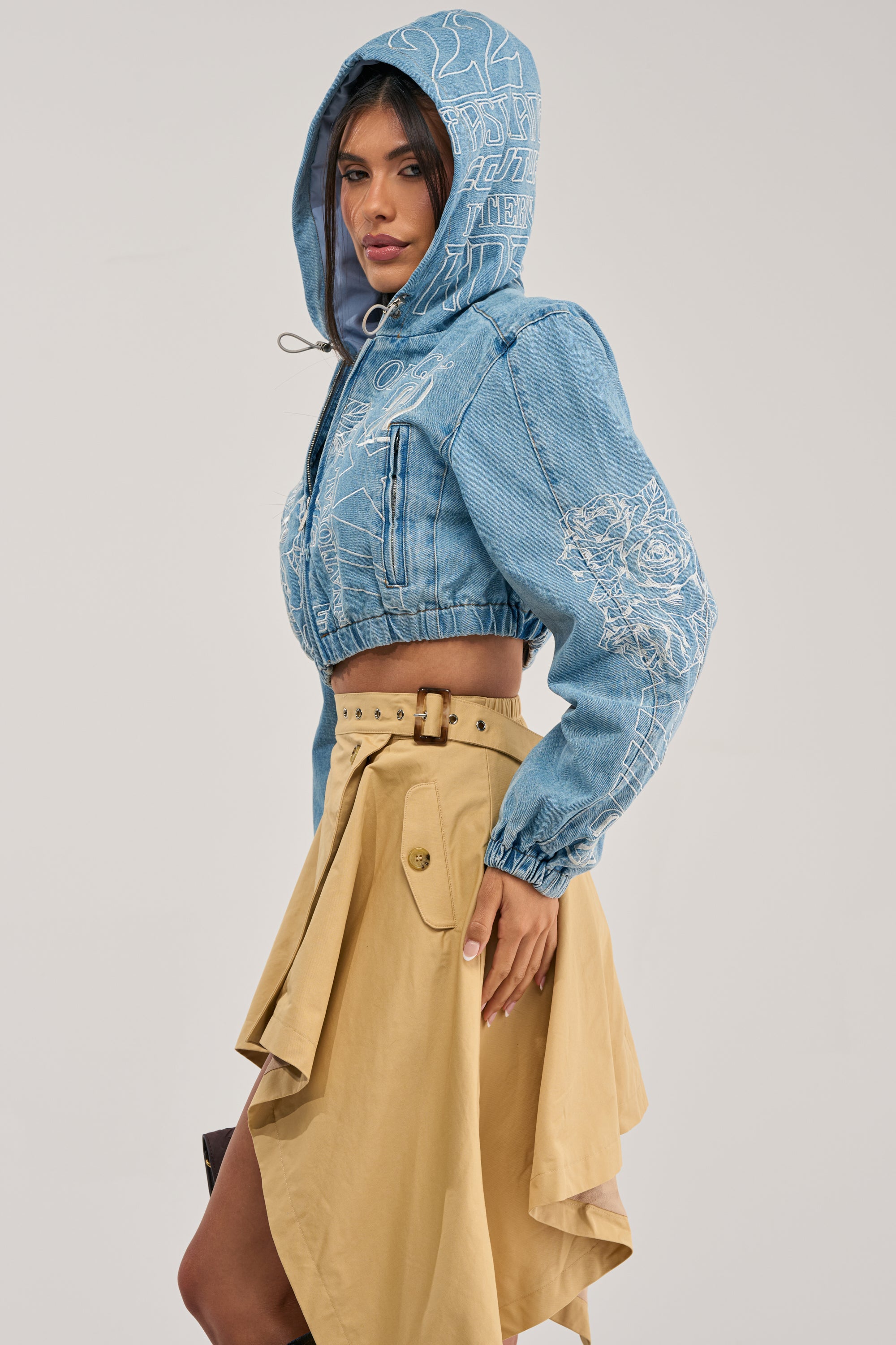 I SPY DENIM BOMBER