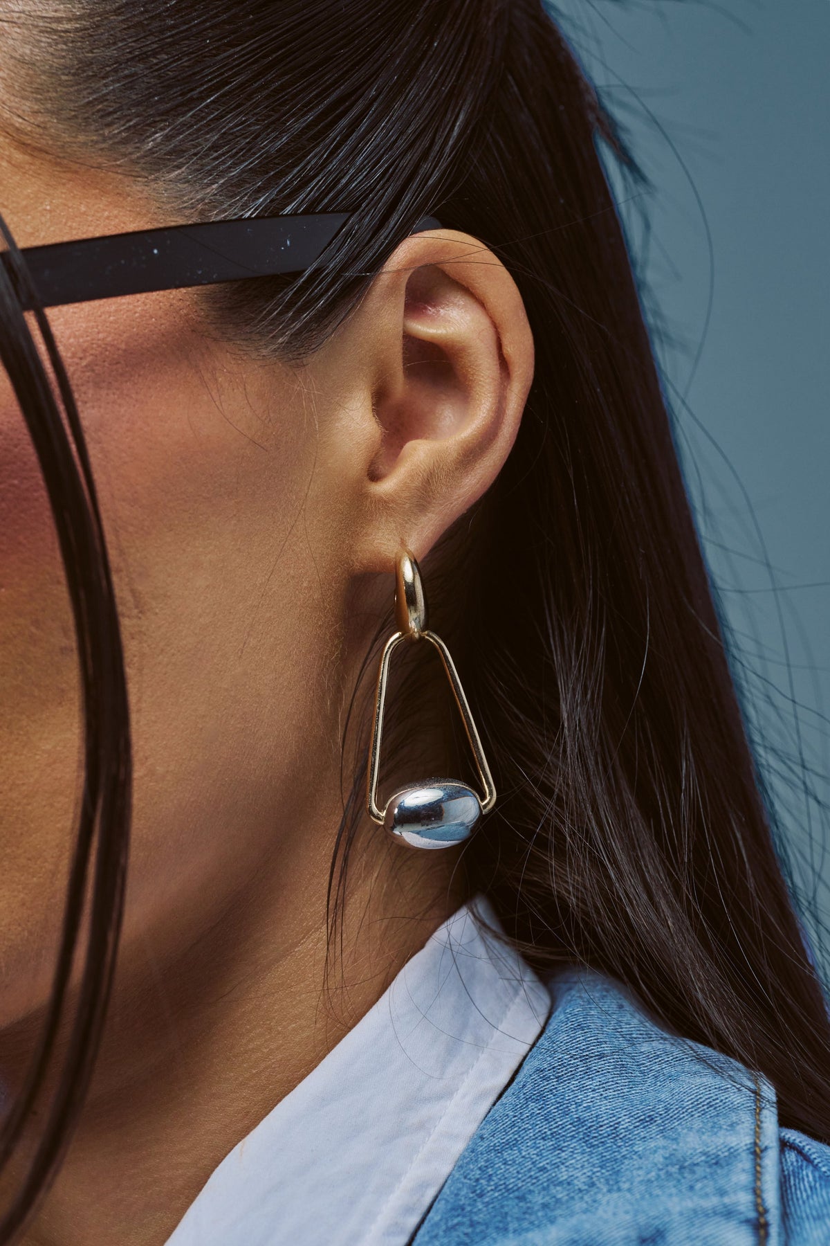 GEOMETRIC DANGLE DROP EARRINGS