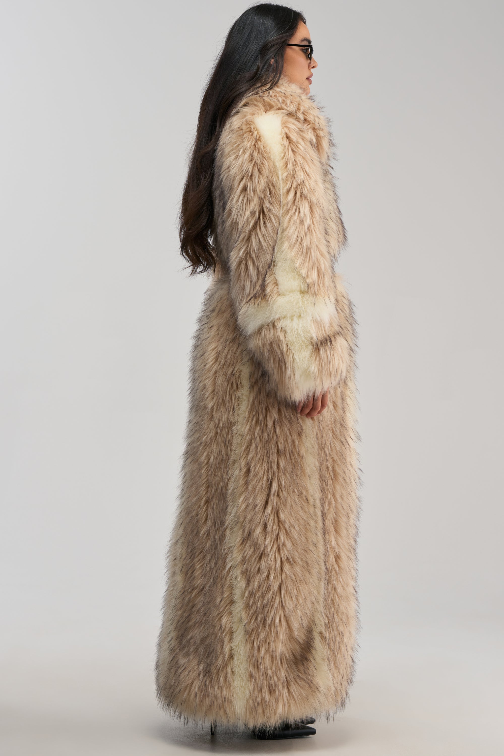 VENUS FAUX FUR TRENCH