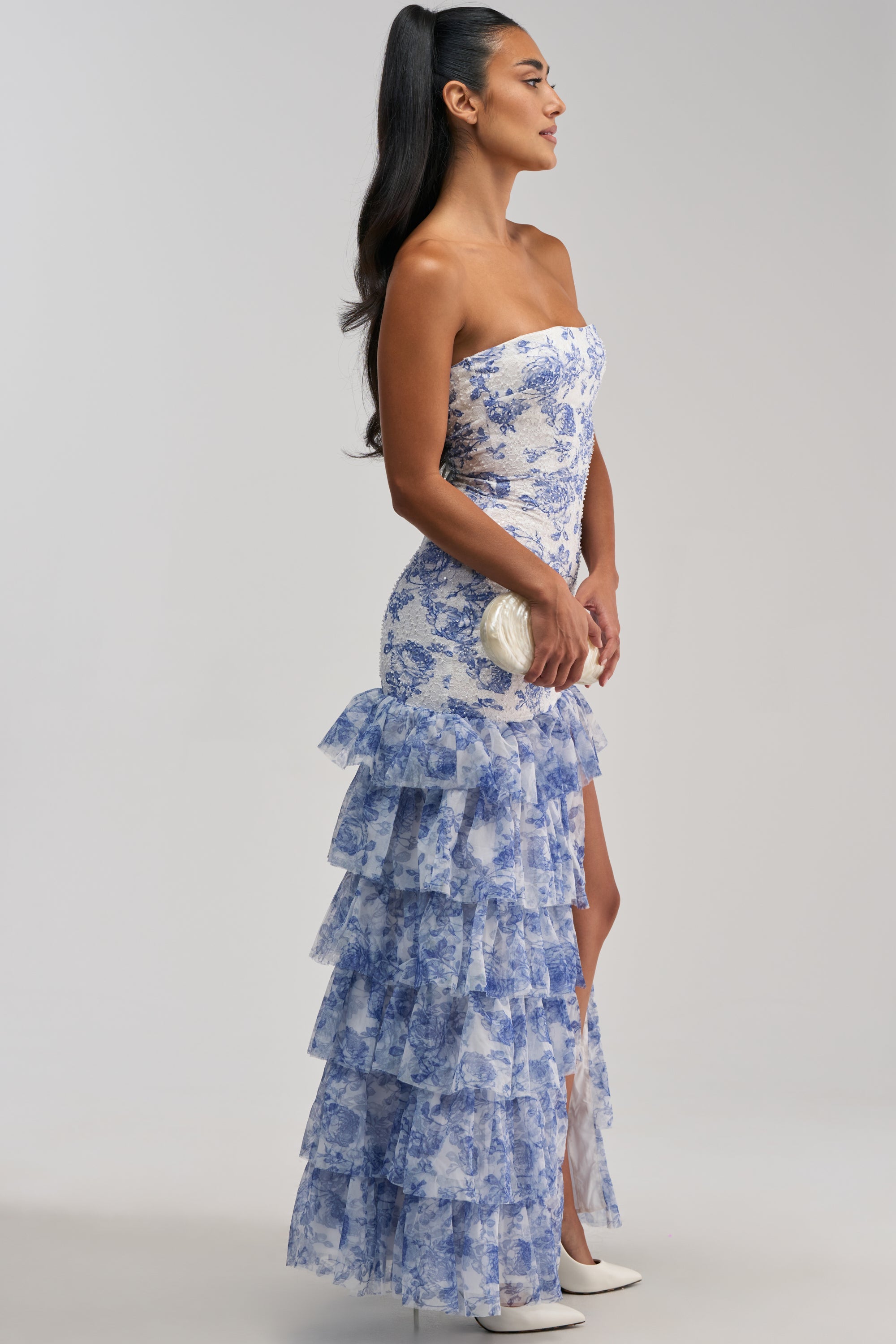 SWEET ESCAPE SEQUIN PATTERNED MAXI DRESS