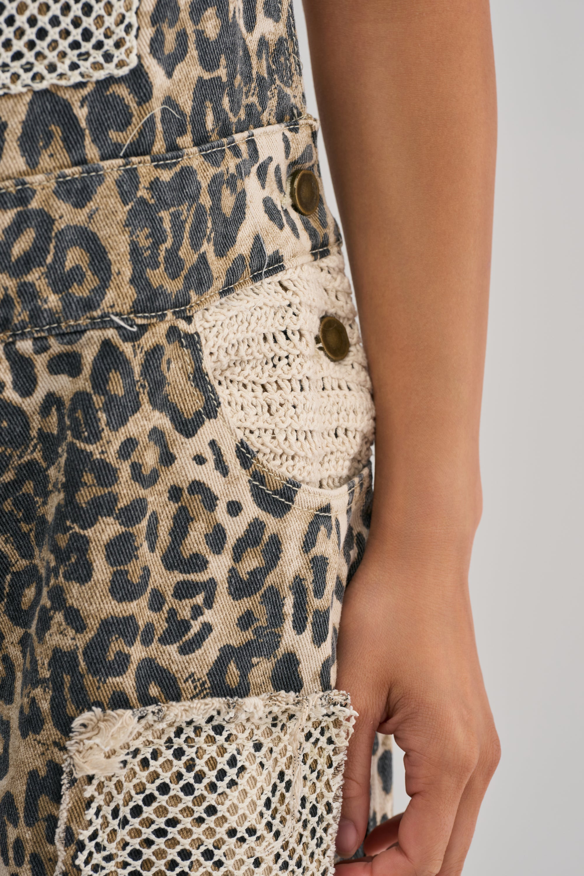 CATCH ME IN THE CITY LEOPARD OVERALLS