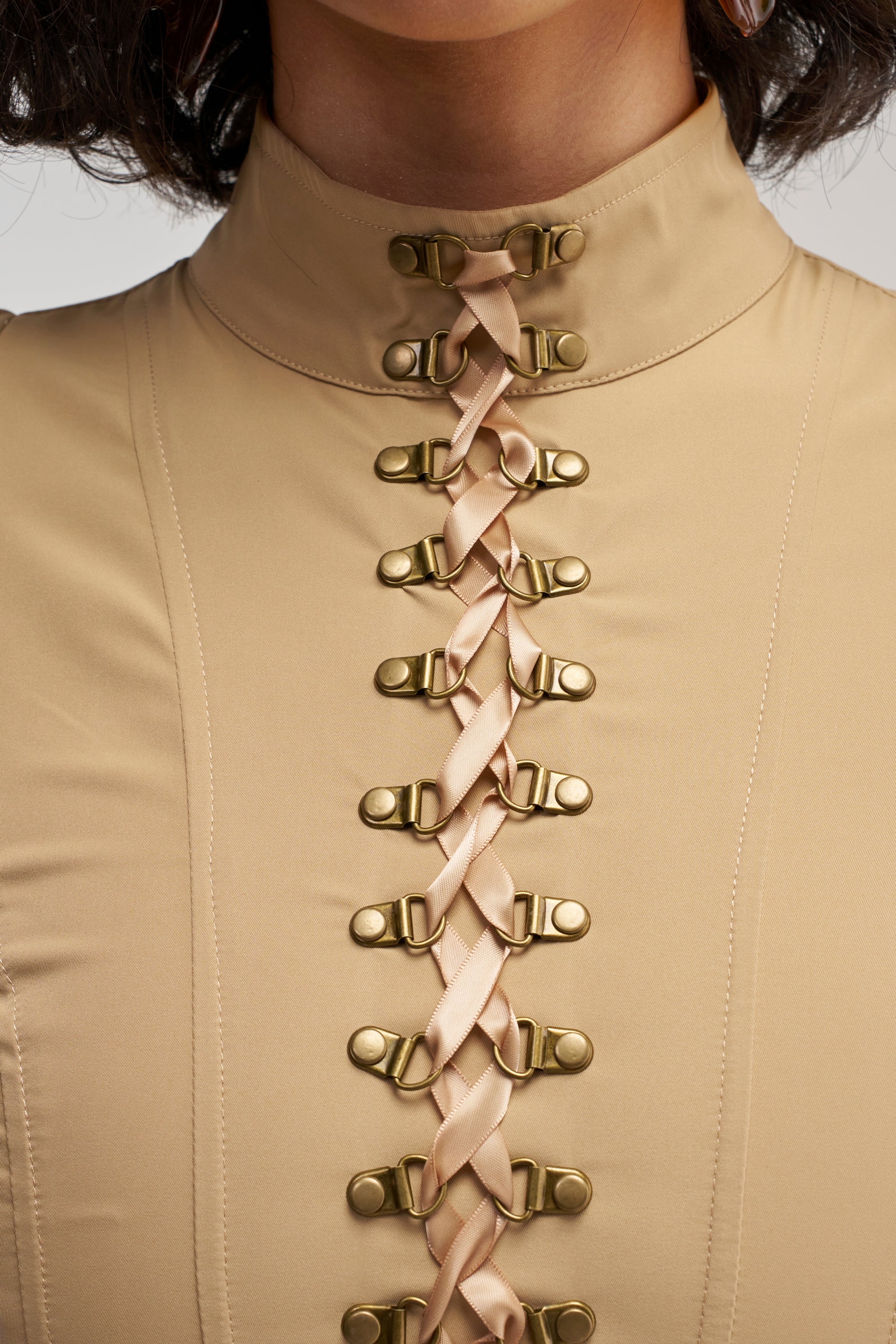 NEW HEIGHTS POPLIN CORSET BLOUSE