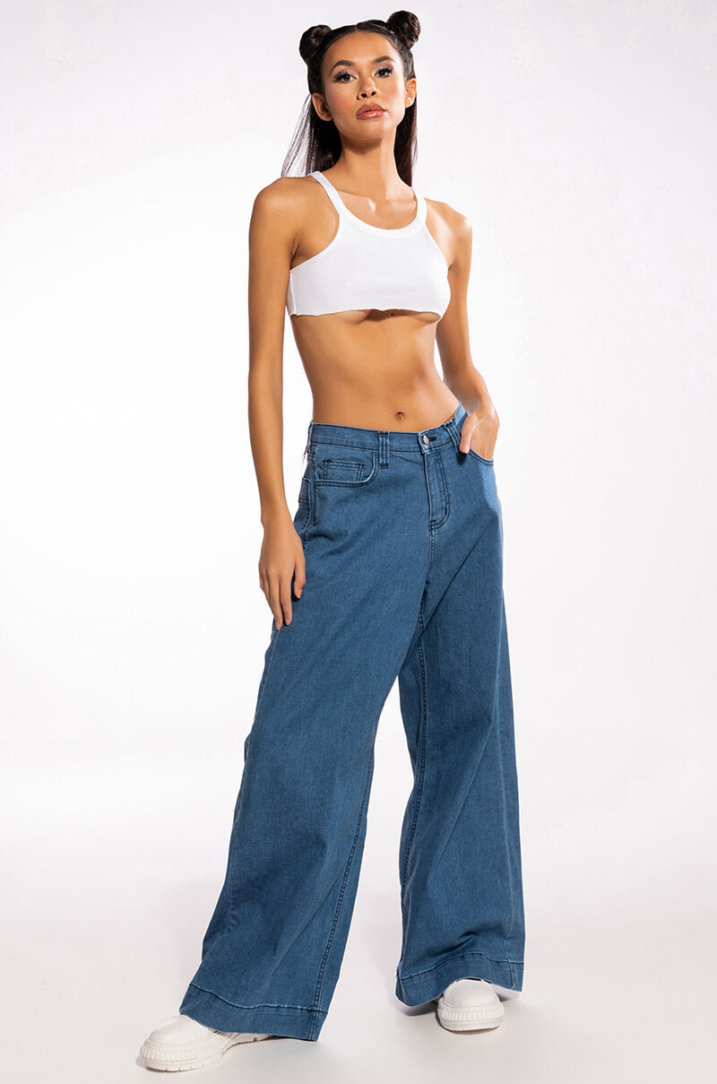 LIVIE EXTRA WIDE DENIM PANT